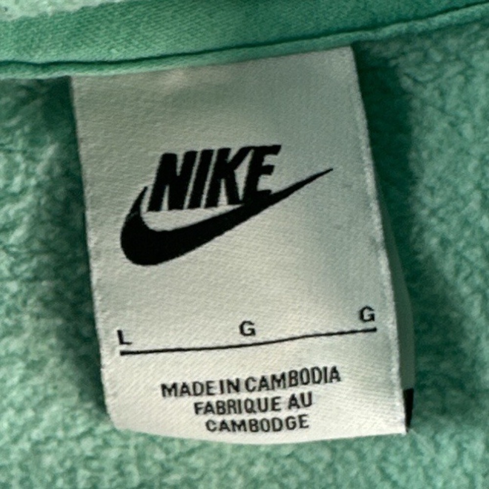 Nike Kids Sportswear Club Fleece Hoodie Mint Green FD3000-349 Size Large - Picture 2 of 16